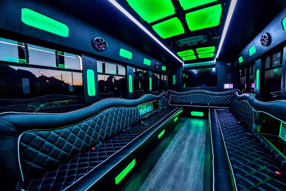 22-Passenger Party Bus seats