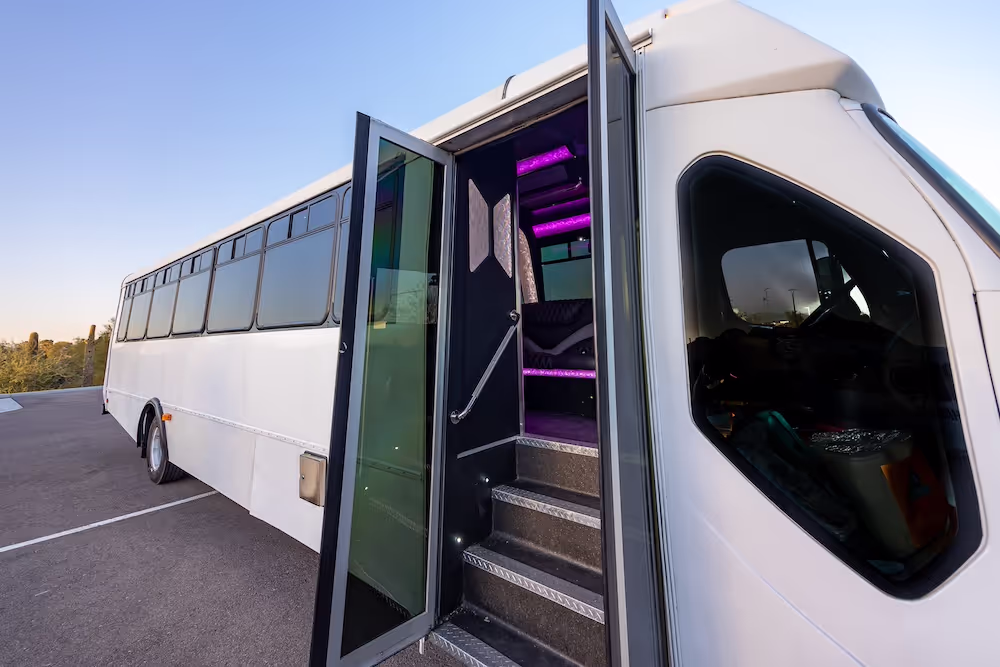 38-Passenger Party Bus interior
